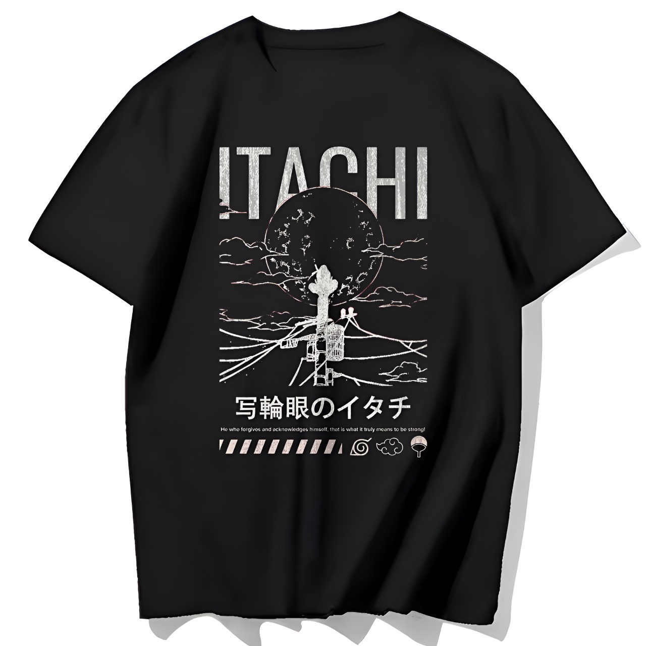 Graphic Print Drop Shoulder Tee